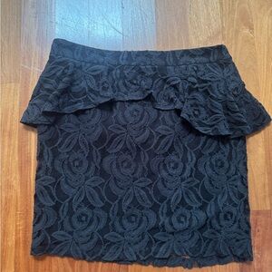 I.N.C Elegant Black Lace Skirt